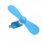 Wholesale Micro USB Android V8V9 Portable Cell Phone Mini Electric Cooling Fan (Blue)